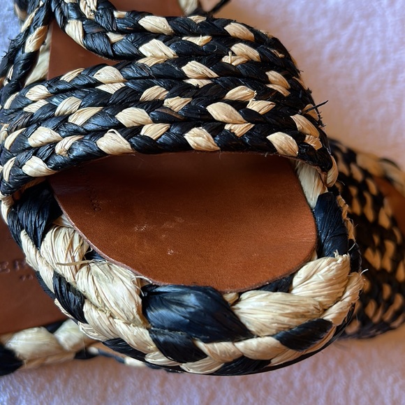 Clergerie Rafia flat sandals. - Picture 7 of 8